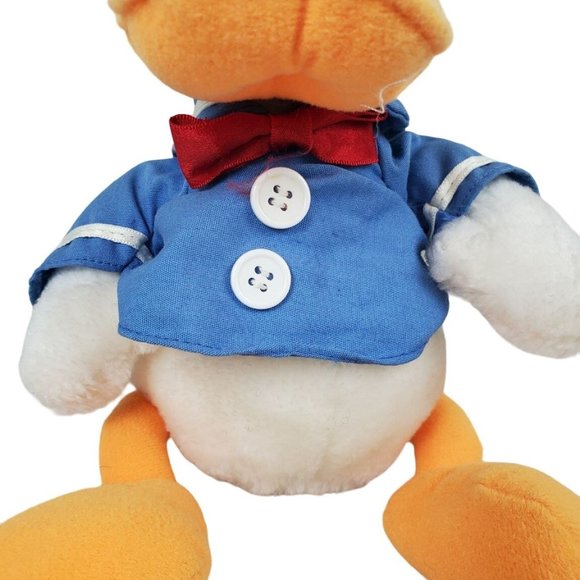 Vintage Disney Donald Duck Plush Happy Birthday 50 Years Applause Korea Sailor - Picture 9 of 12